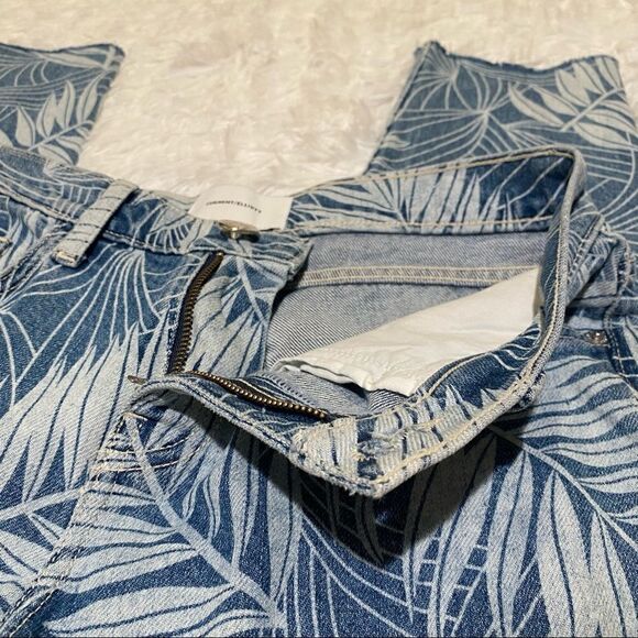 Current/Elliott The Stiletto Palm Leaf Print Jeans in Wily Size 26 - Picture 6 of 9